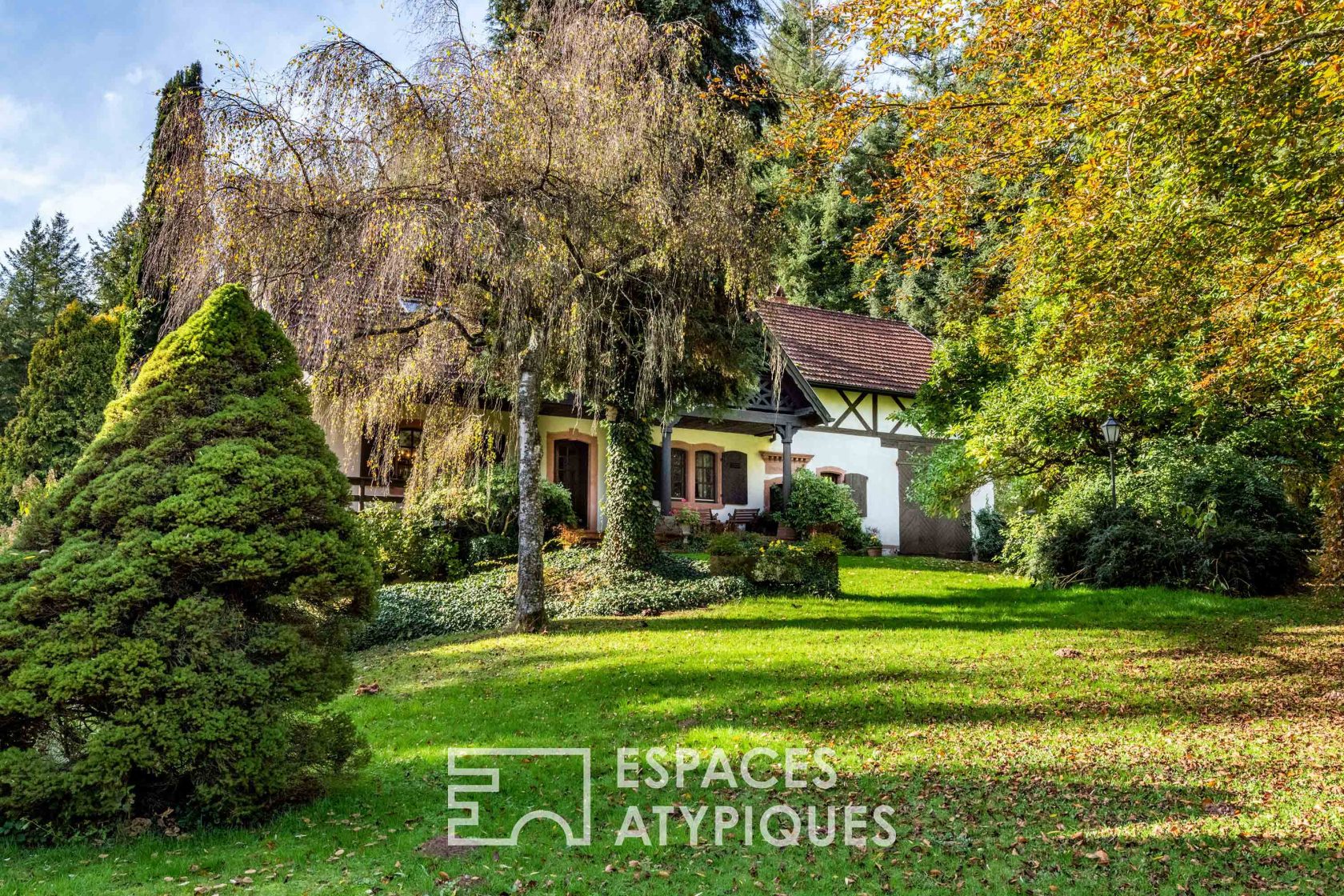 Country house in its green setting