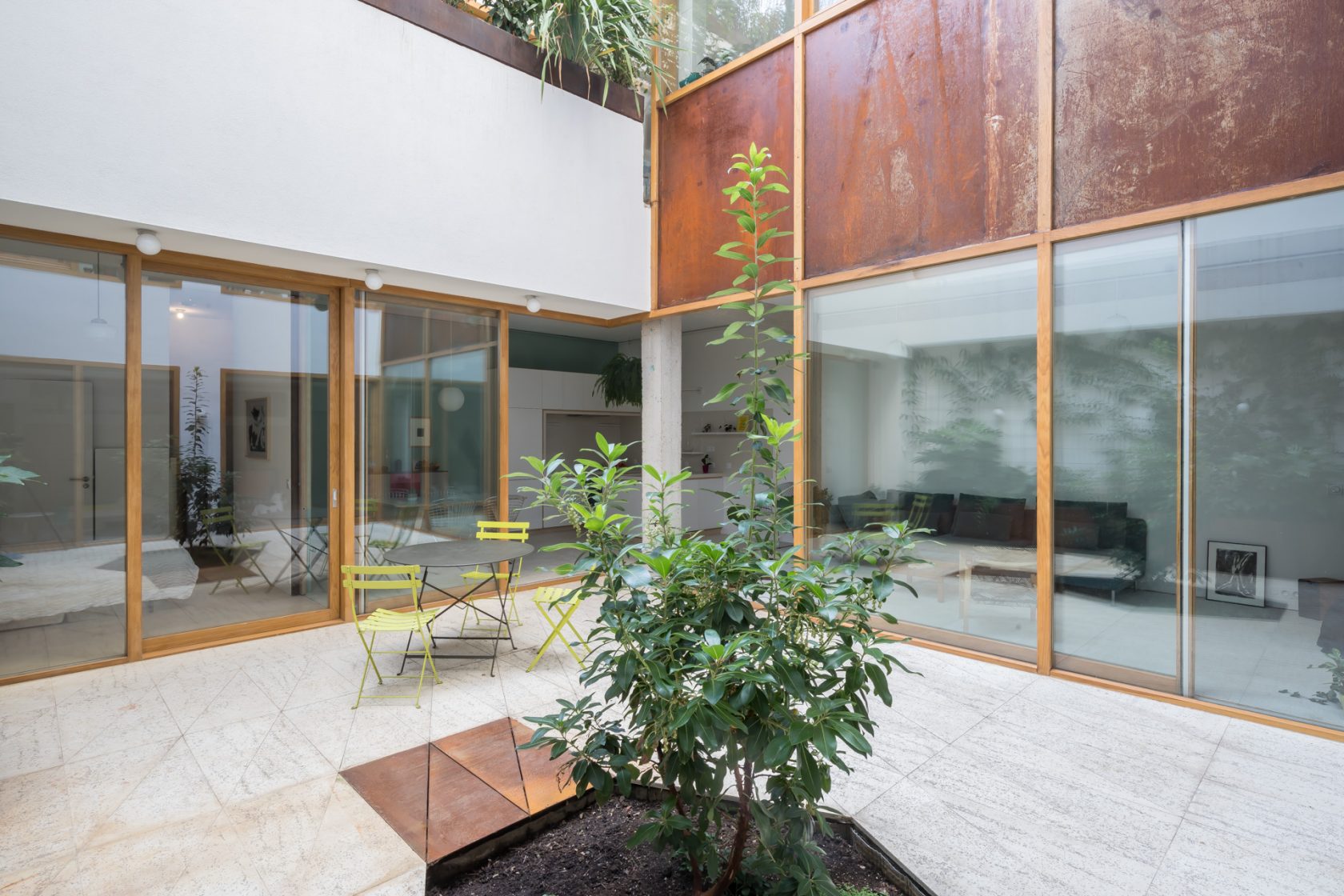 Loft-style architect duplex with patio and terrace