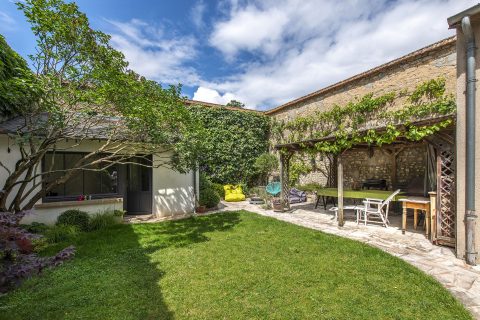 Town house with outbuilding and enclosed garden