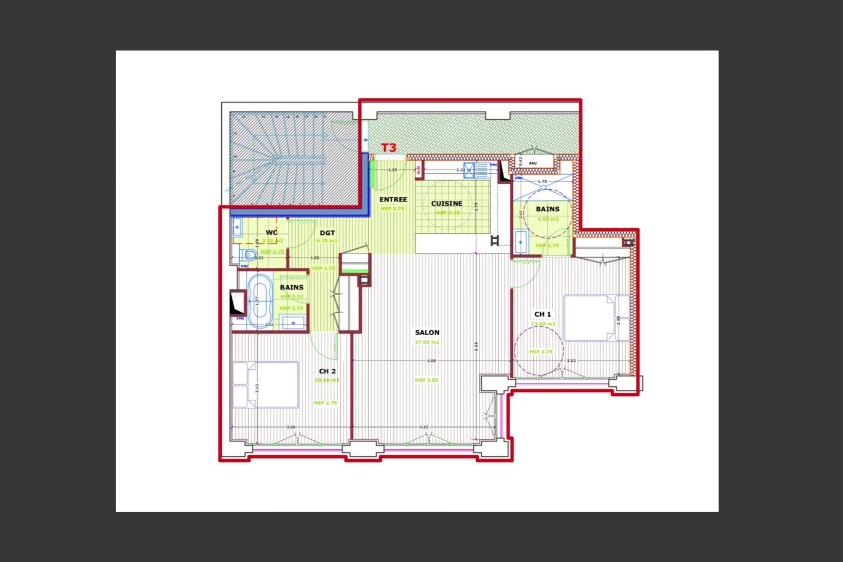 Programme de lofts – appartement (Lot 9)