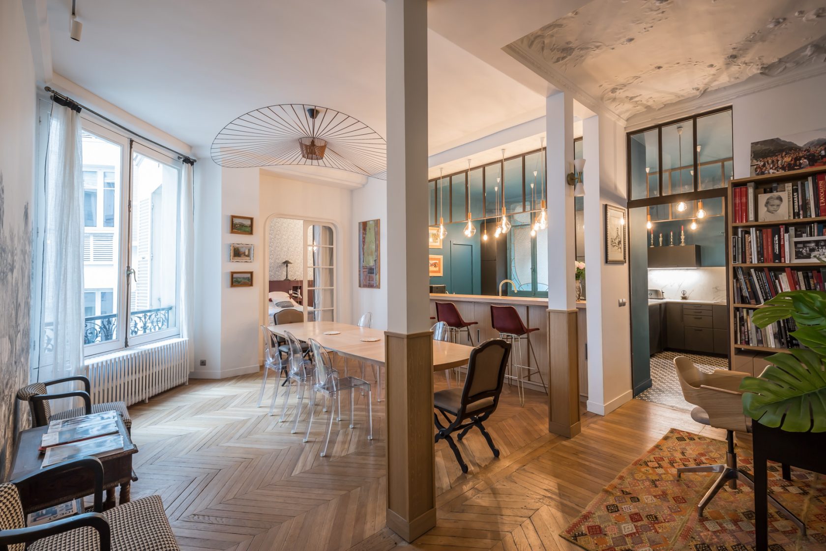 Appartement familial refait par architecte