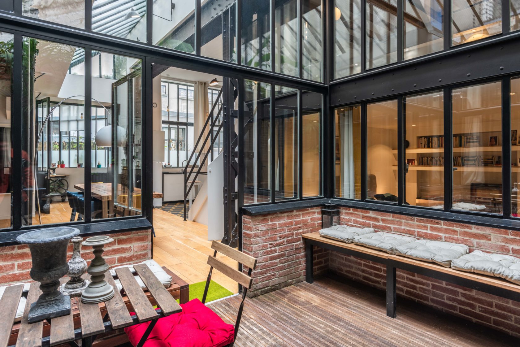 Loft d’architecte avec patio