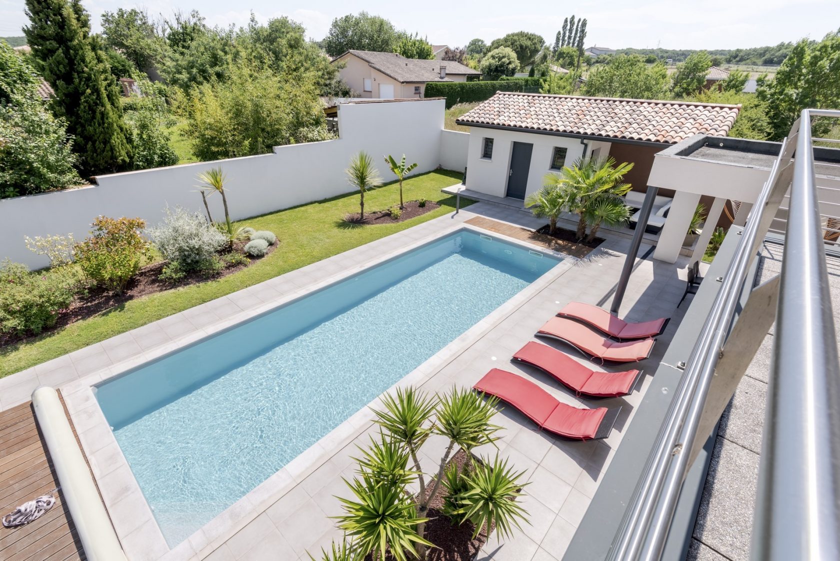 Maison d’architecte avec piscine