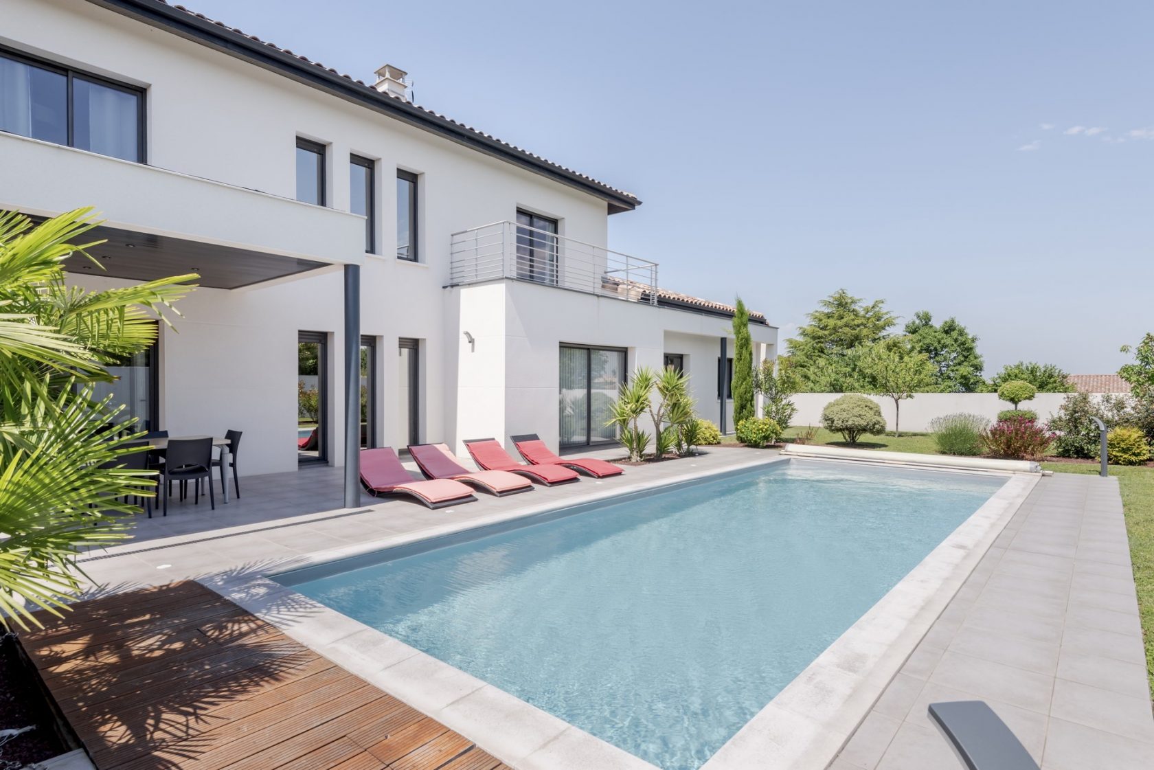 Maison d’architecte avec piscine