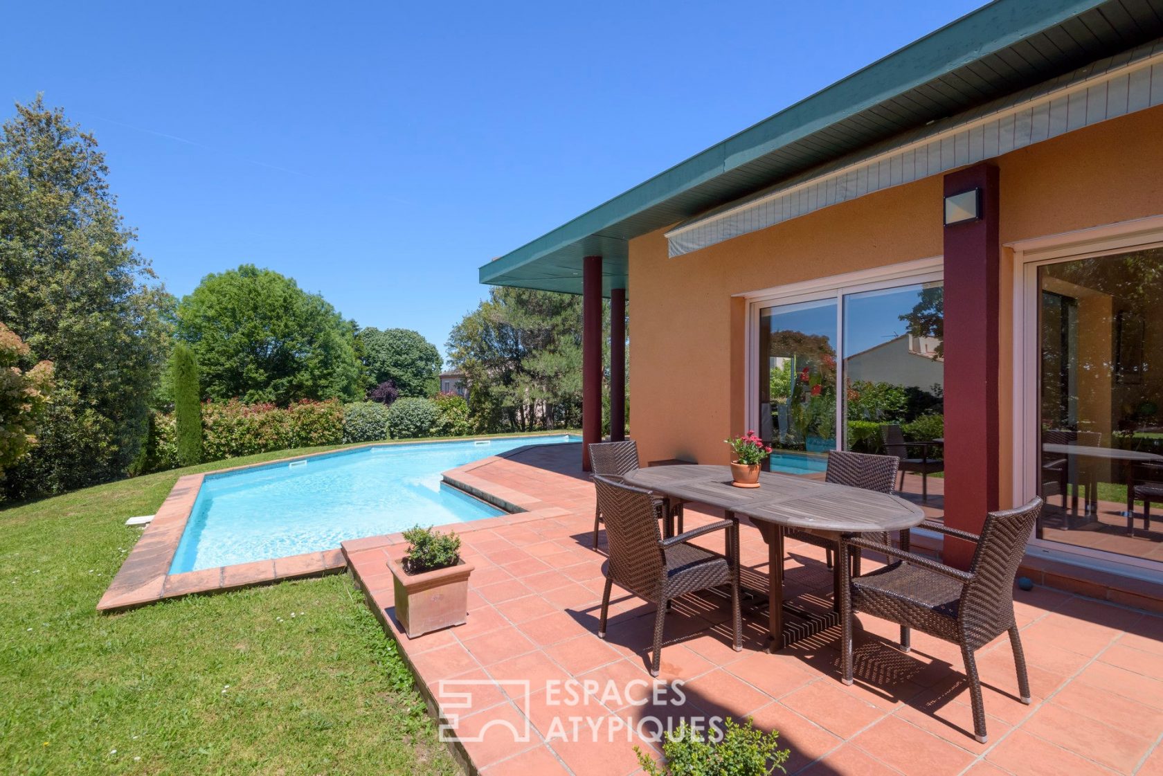 Maison d’architecte avec piscine