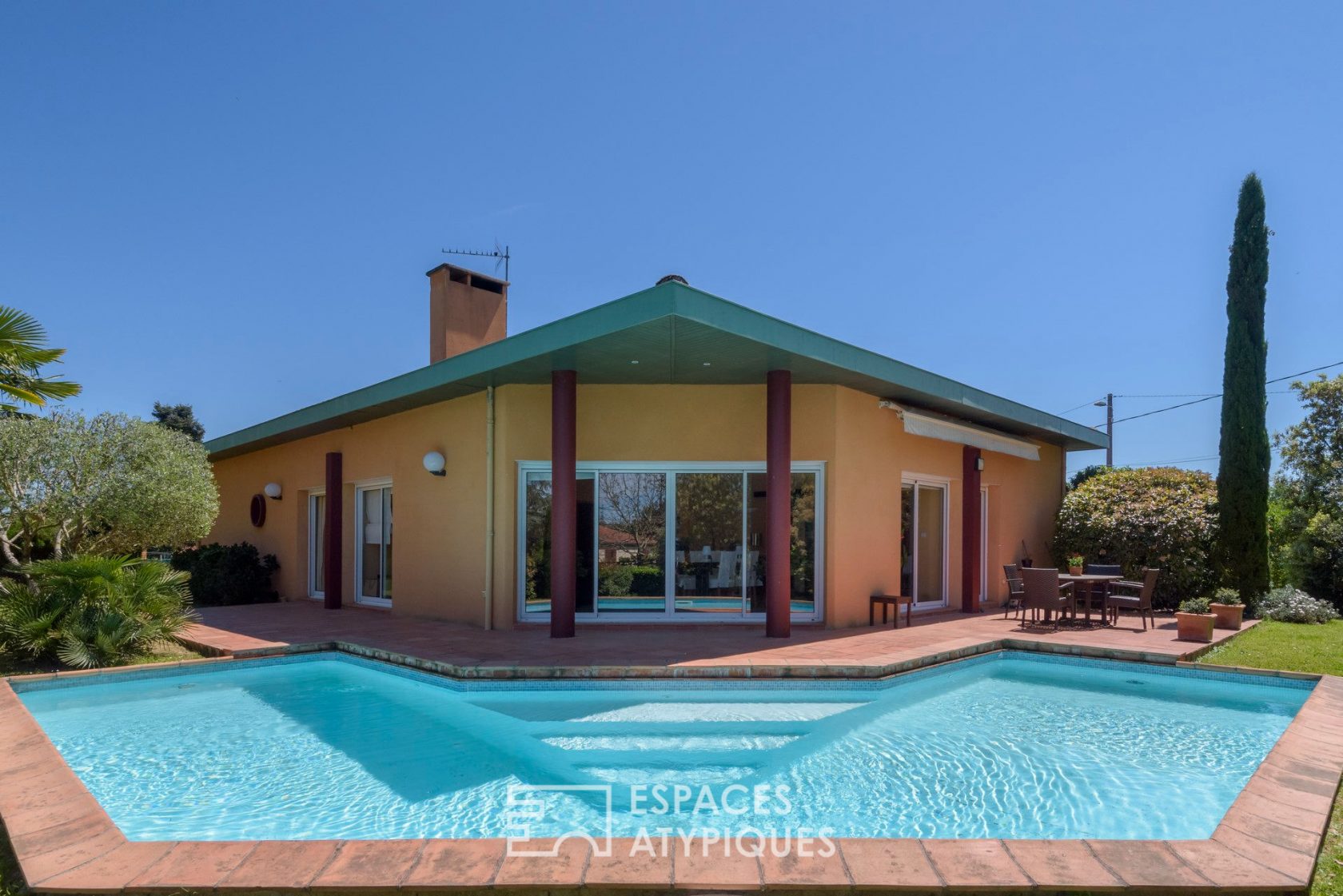 Maison d’architecte avec piscine