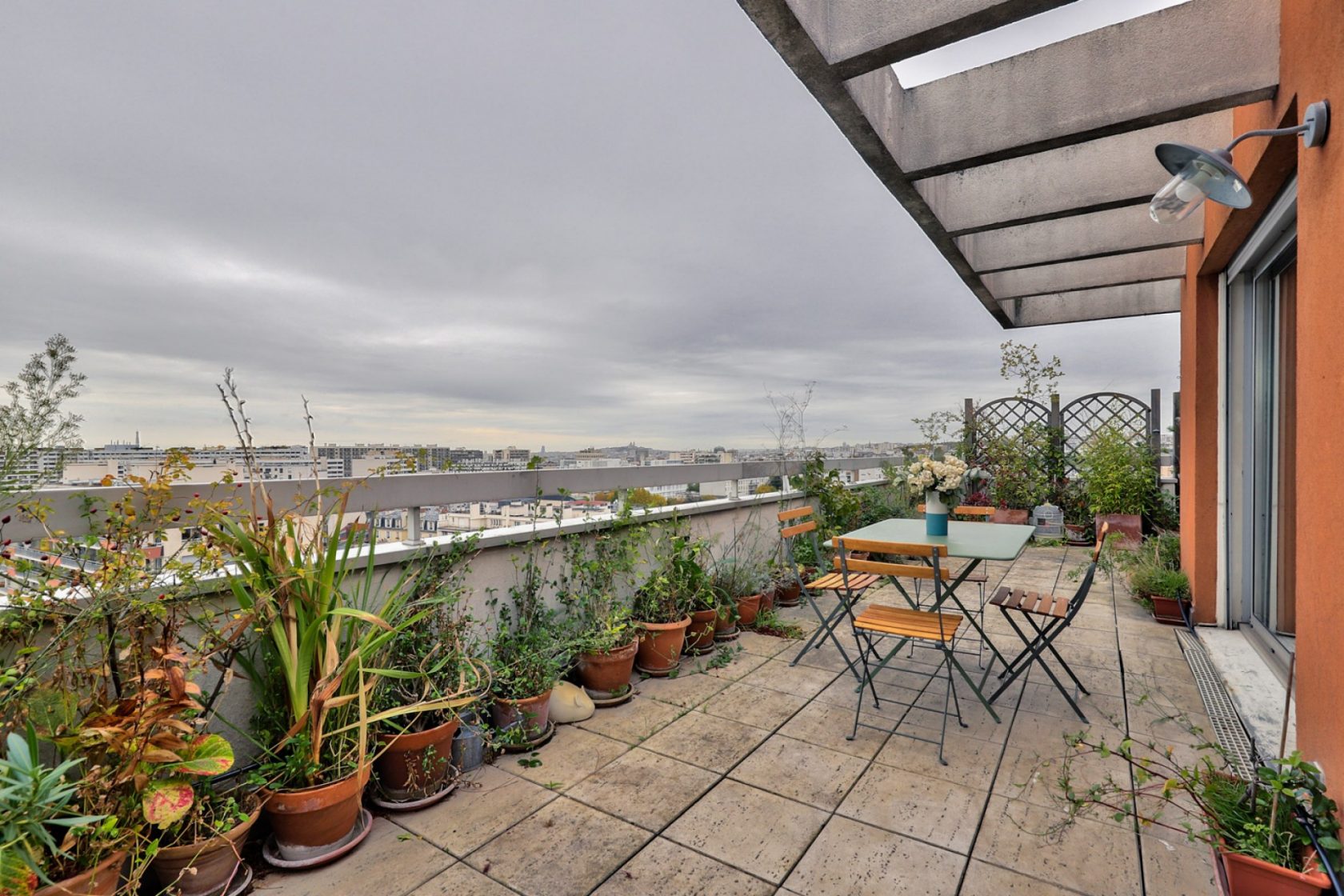 Top floor with terrace and view