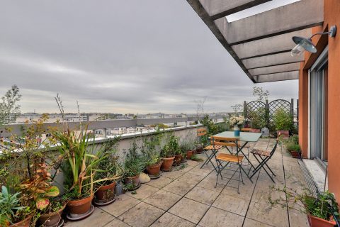 Top floor with terrace and view
