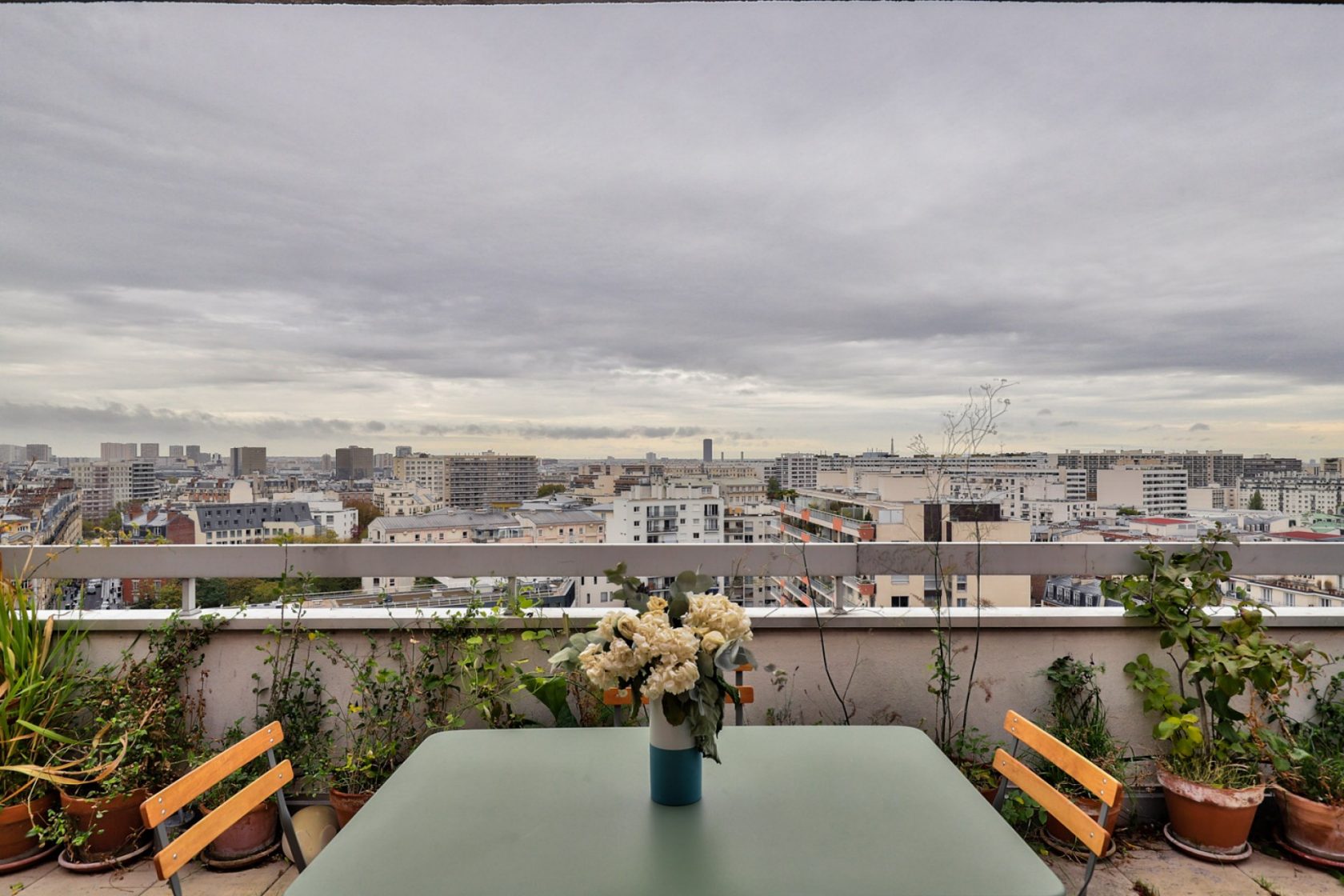 Top floor with terrace and view