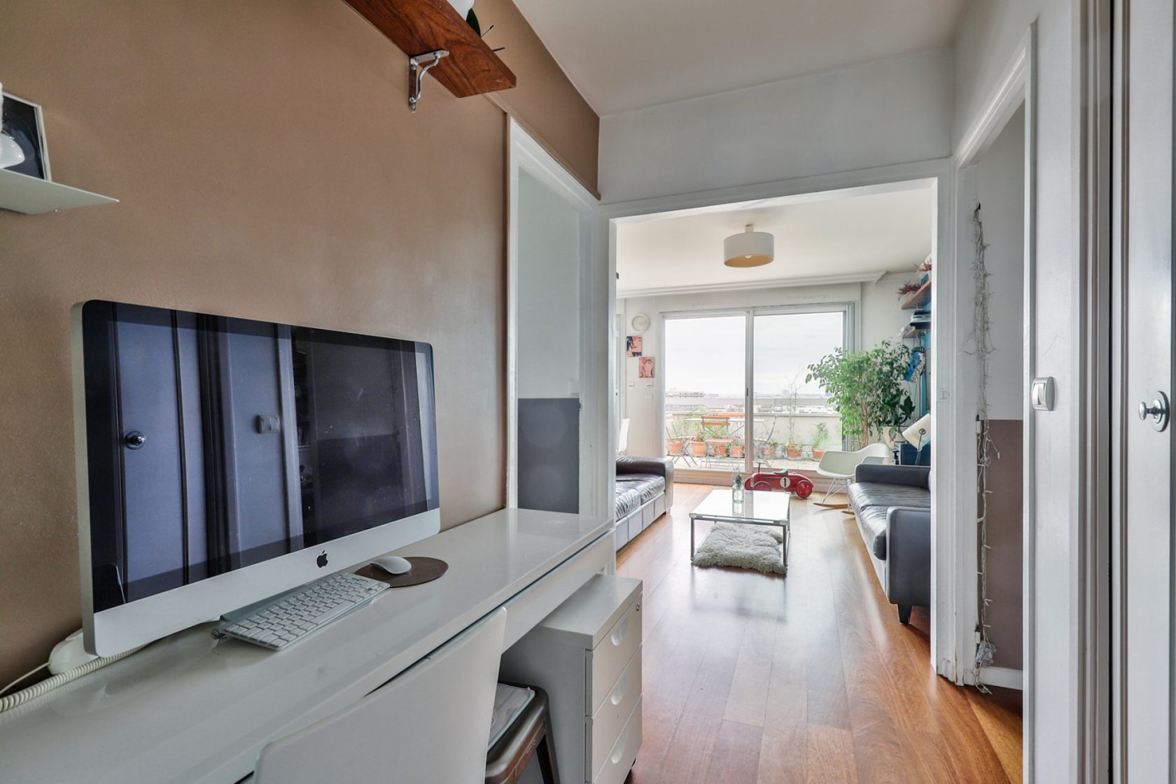 Top floor with terrace and view