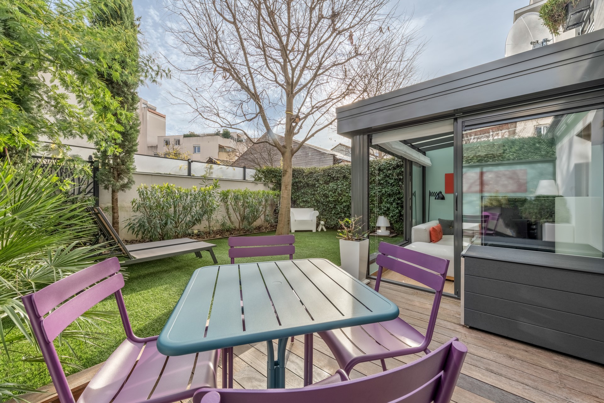 Duplex rénové avec jardin