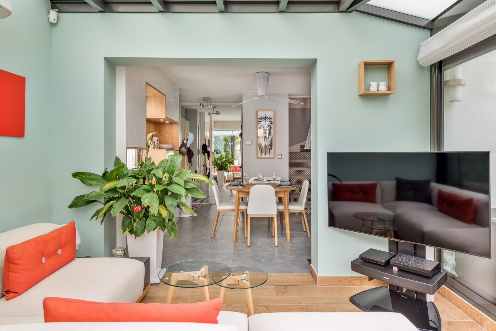 Duplex rénové avec jardin