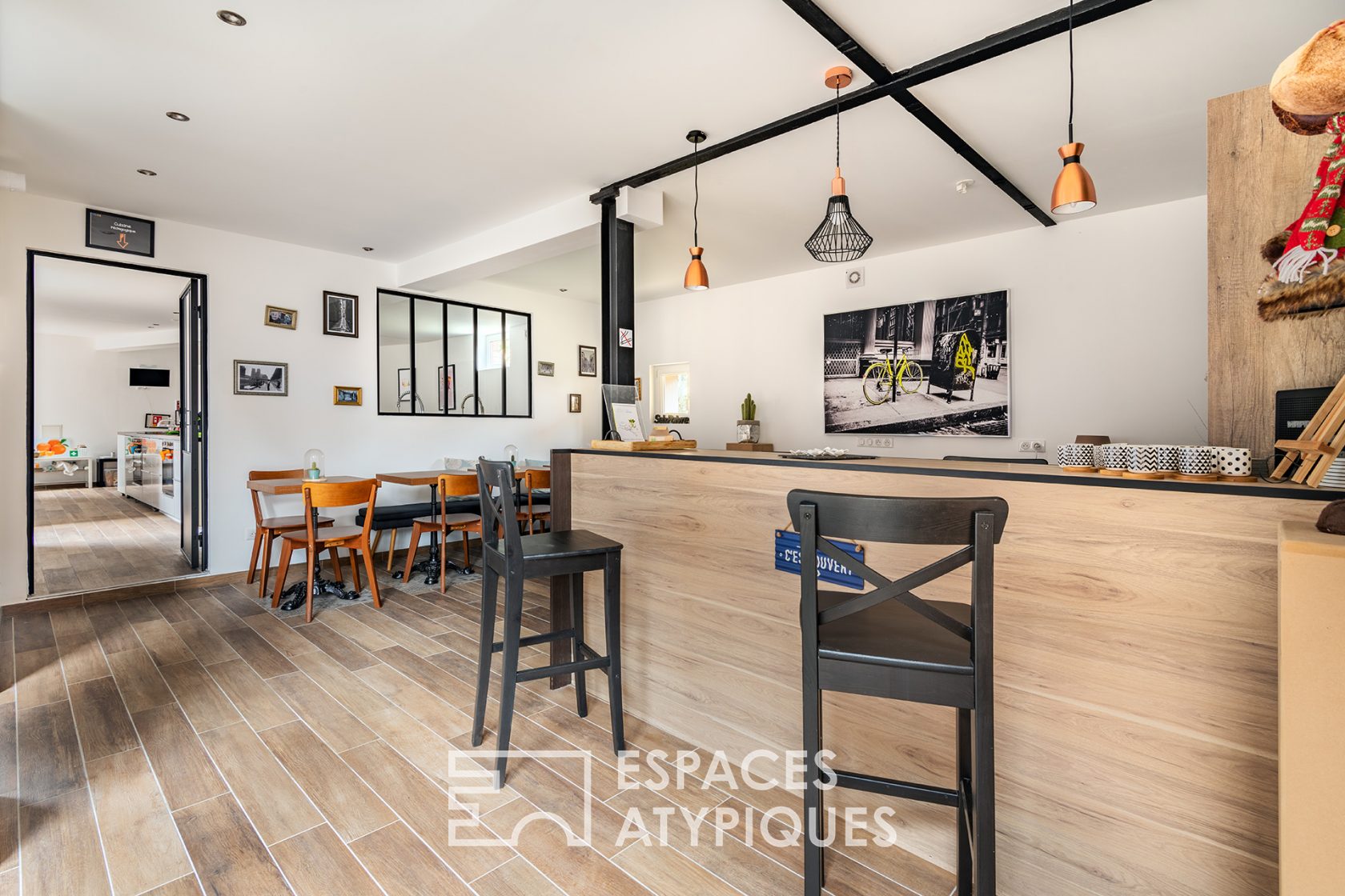 Renovated farmhouse in a loft-style