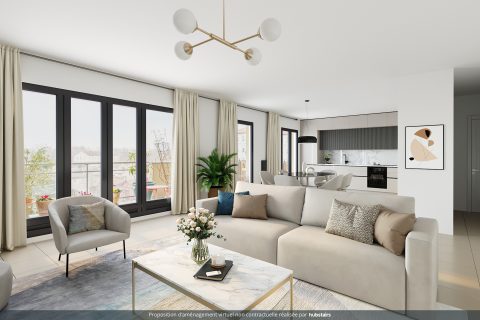 Appartement avec terrasse et vue sur le parc Blandan