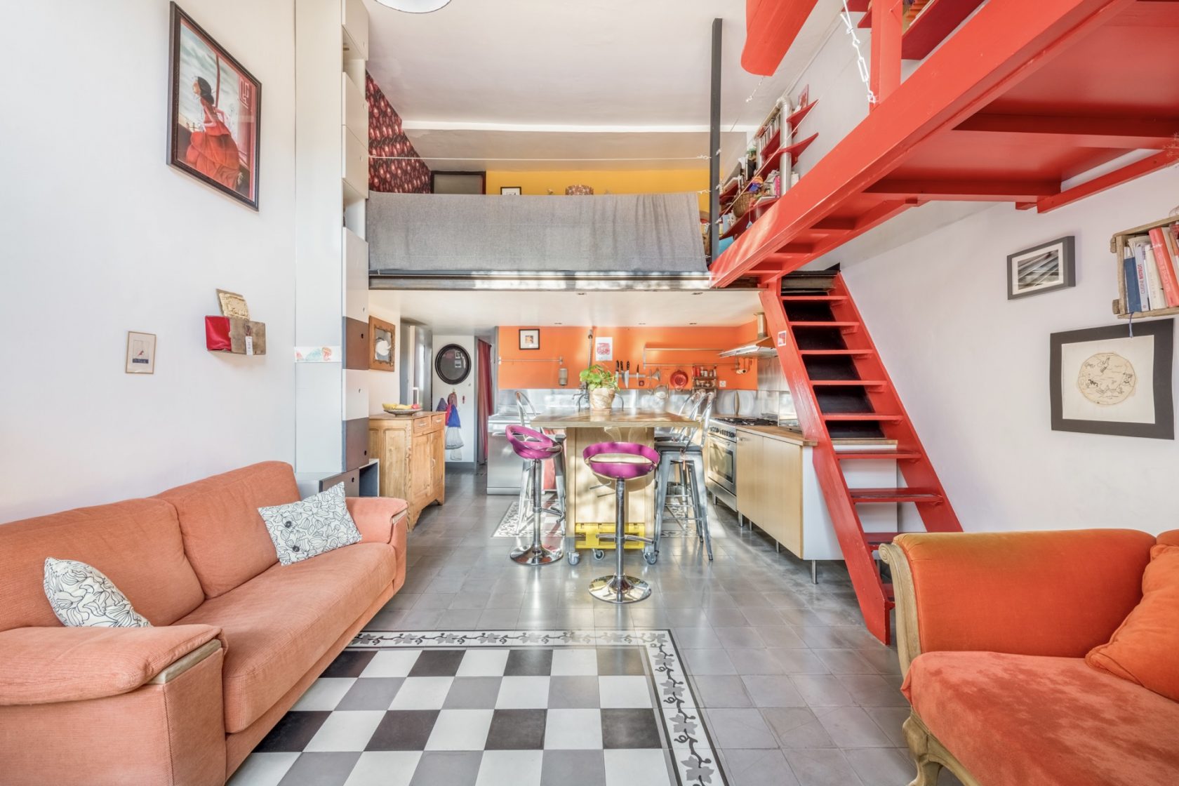 Loft avec terrasse