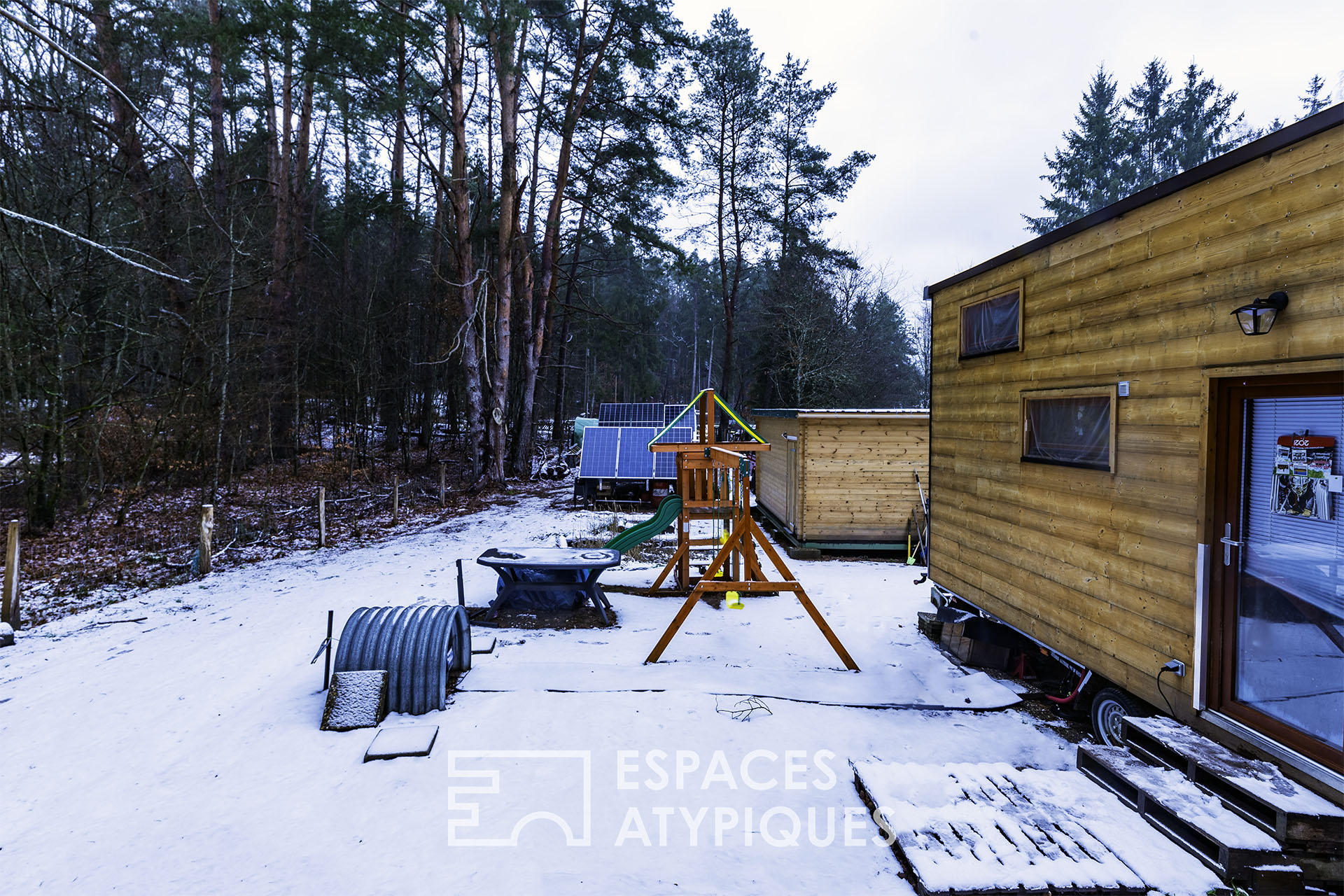 Tiny houses in Vosges wood in the heart of the forest