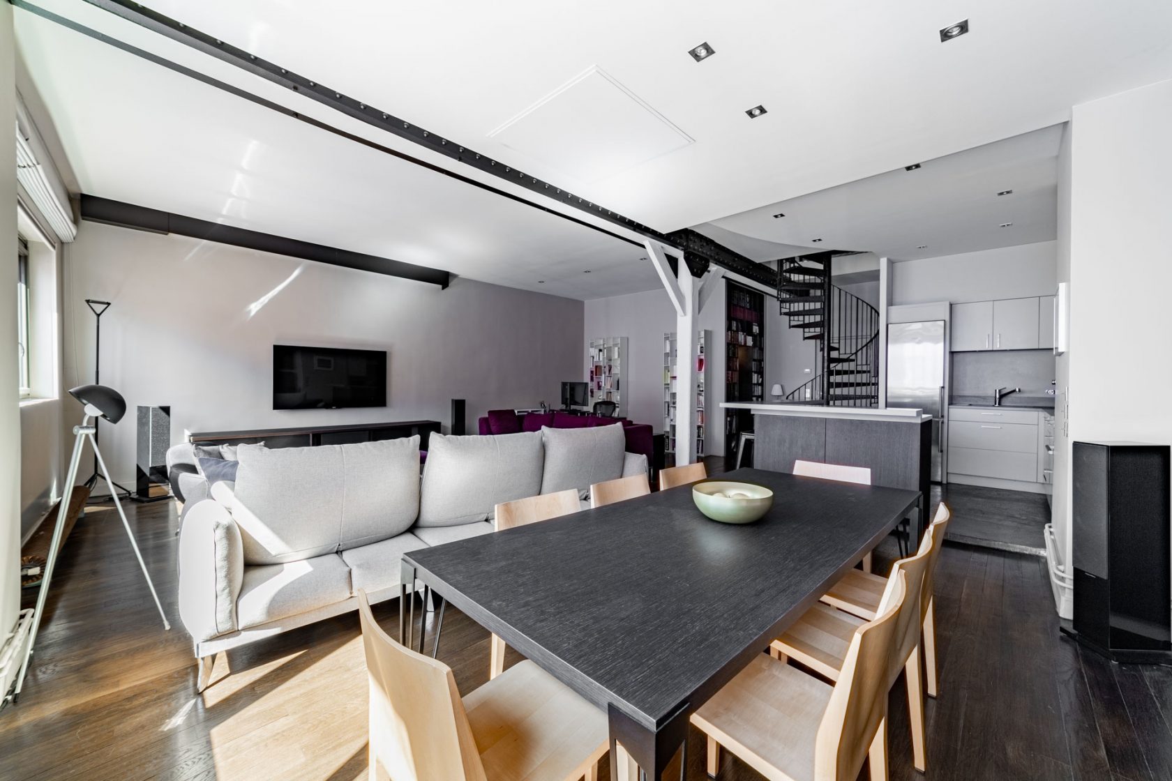 Duplex loft on the top floor