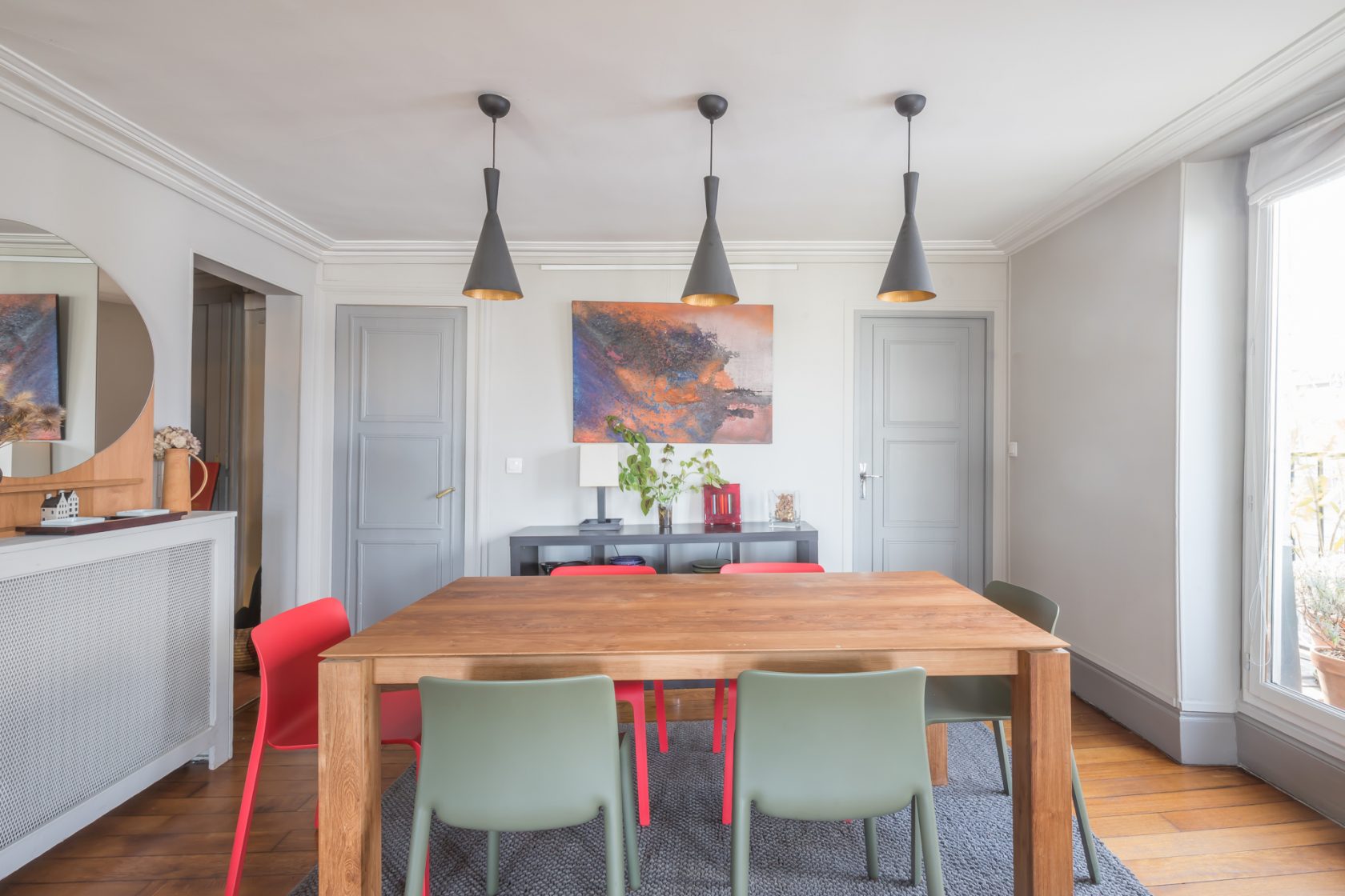 Appartement d’angle avec balcon et vue