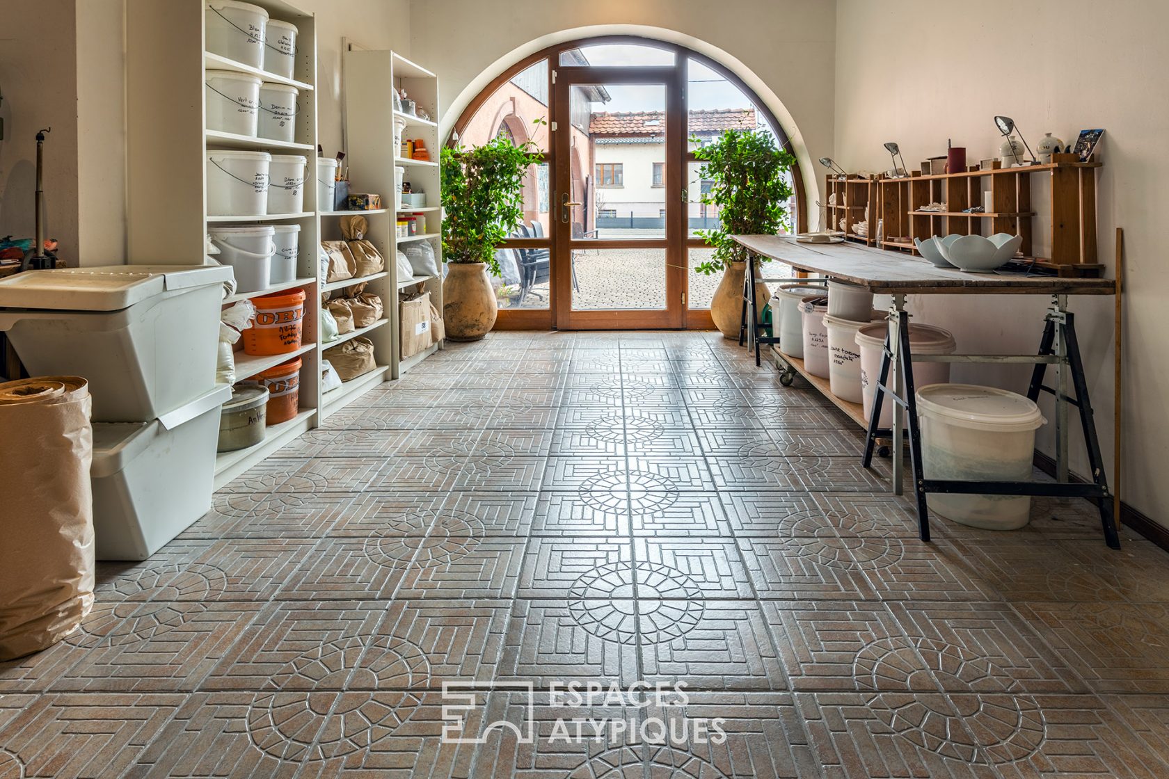 Renovated farmhouse and its guest rooms