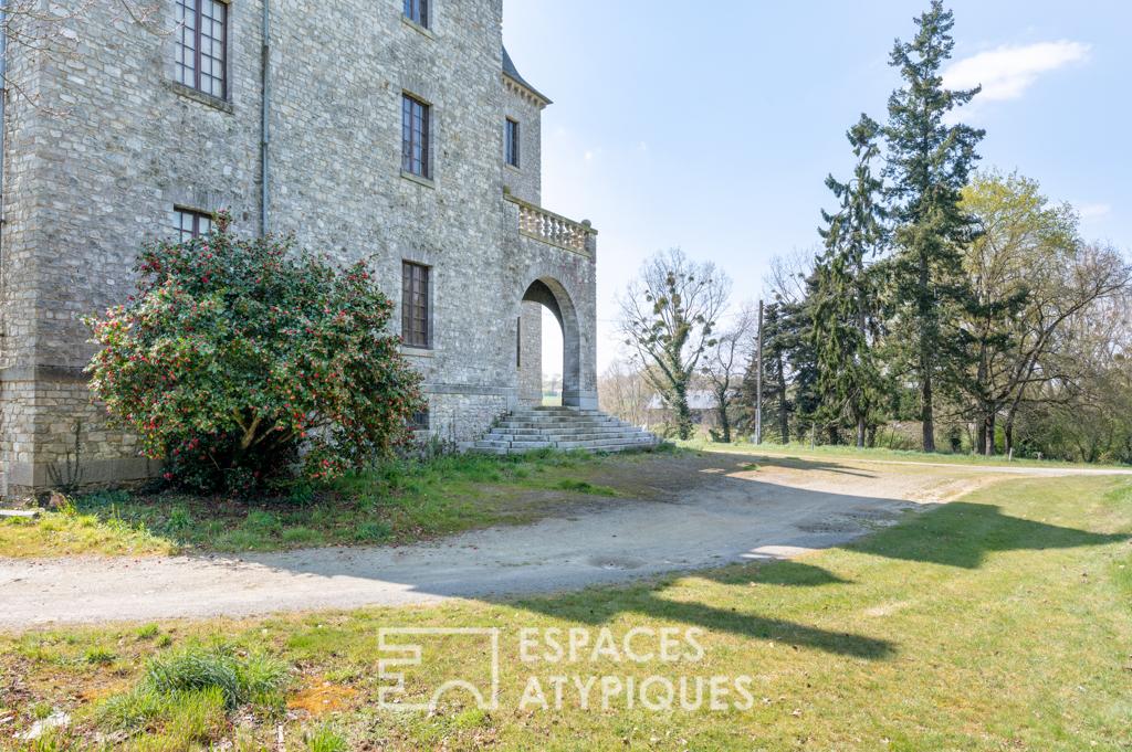 Castle 20th century  at the gates of Rennes