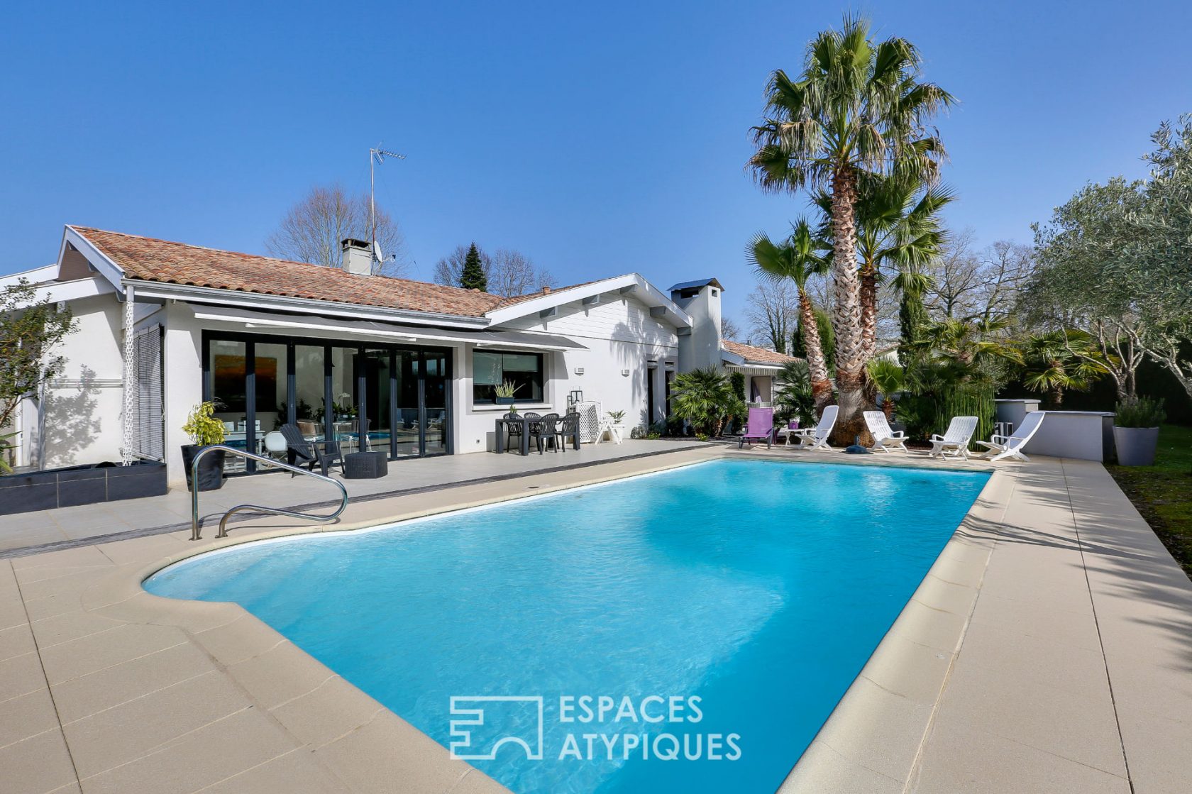Maison d’architecte avec piscine