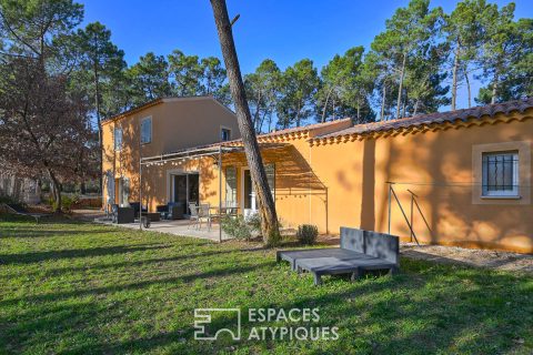 Family villa between ocher and pine forest