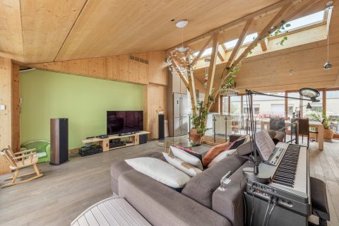 Maison de ville avec jardin, terrasses et garage