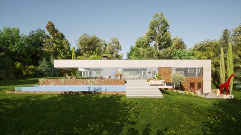 Projet de maison contemporaine avec vue