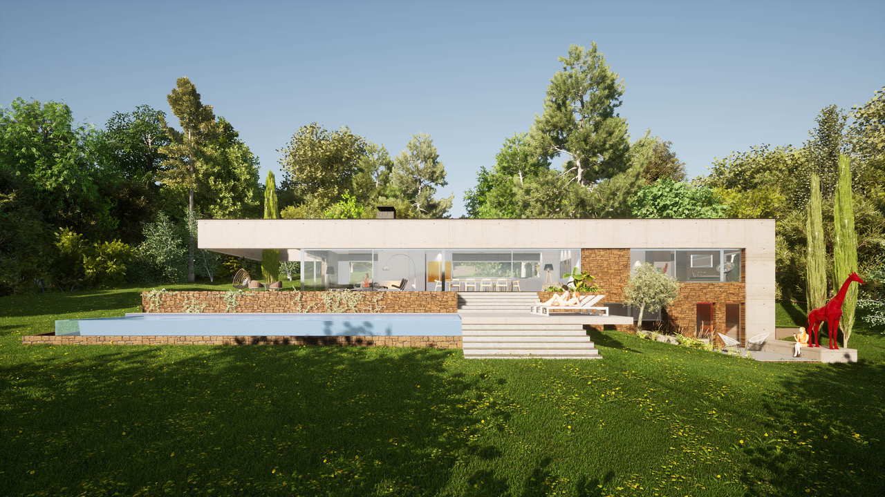 Projet de maison contemporaine avec vue