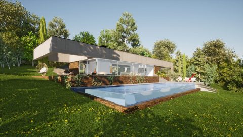 Projet de maison contemporaine avec vue