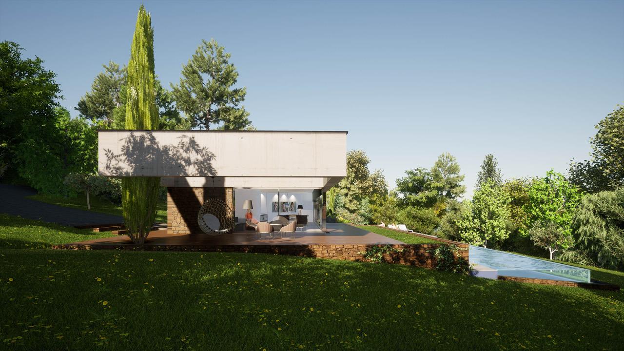 Projet de maison contemporaine avec vue