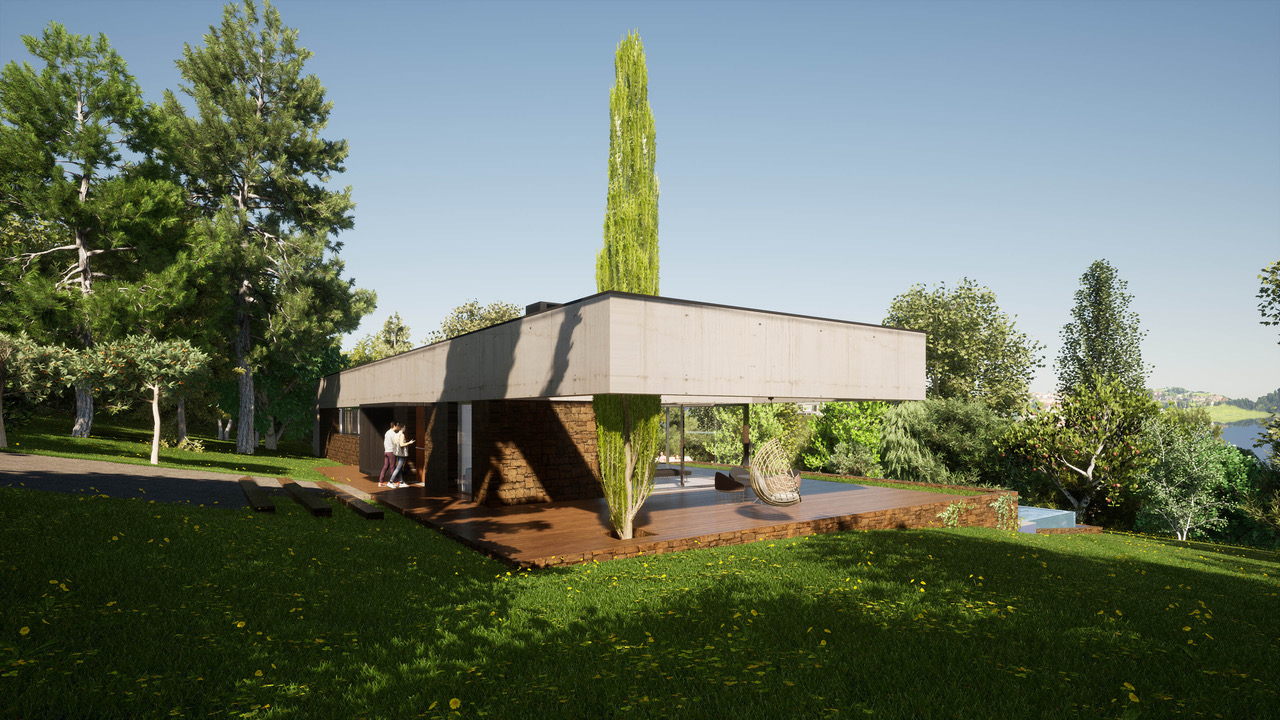 Projet de maison contemporaine avec vue