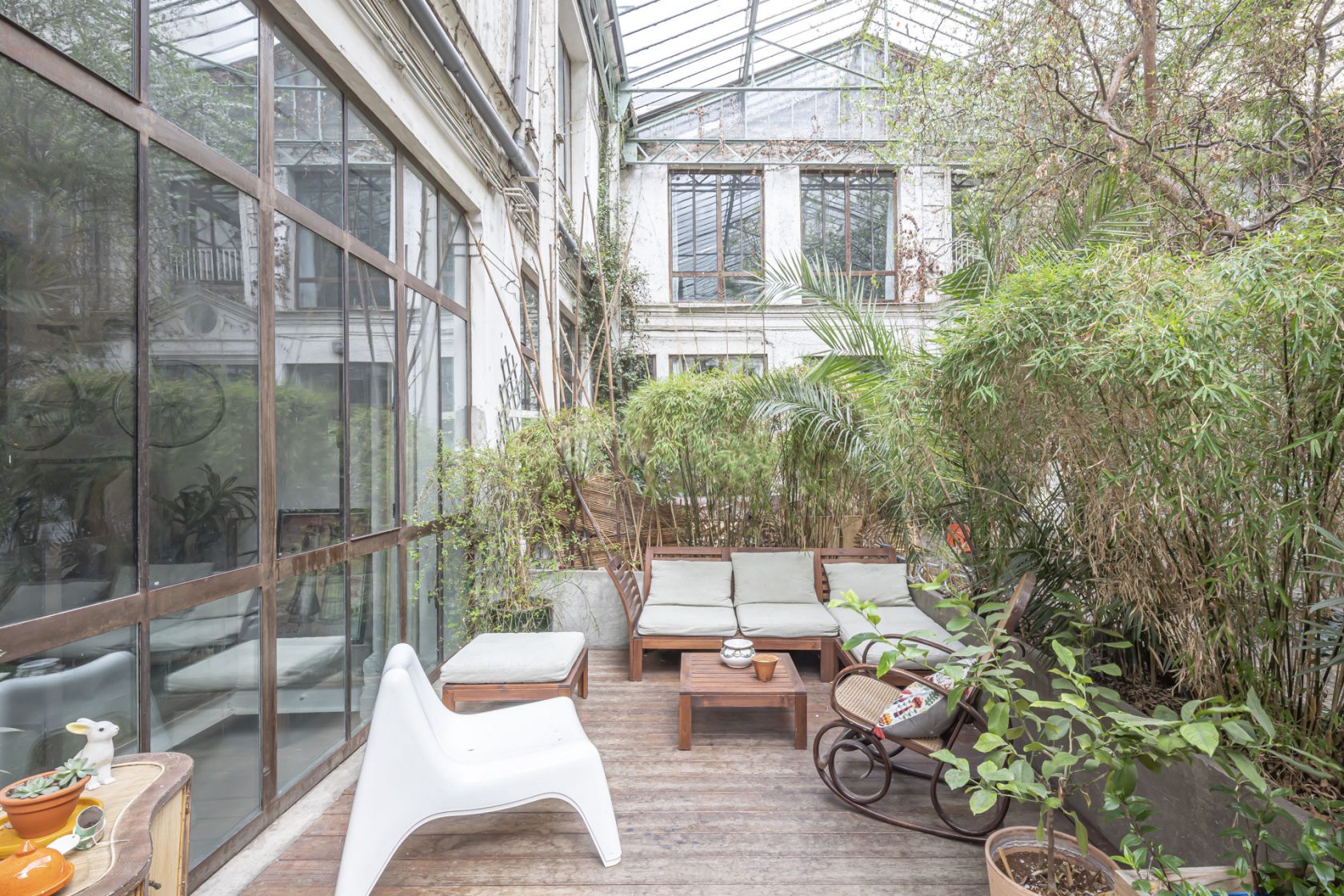 Loft avec terrasse dans une ancienne filature