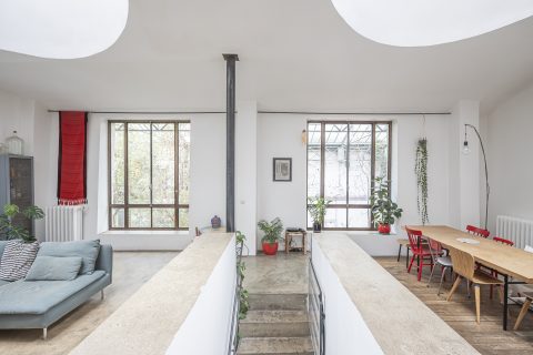 Loft avec terrasse dans une ancienne filature