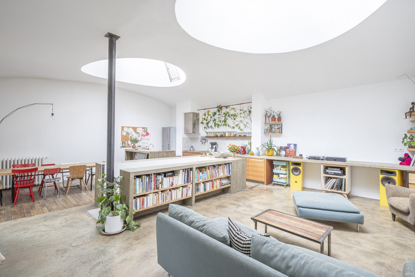 Loft avec terrasse dans une ancienne filature