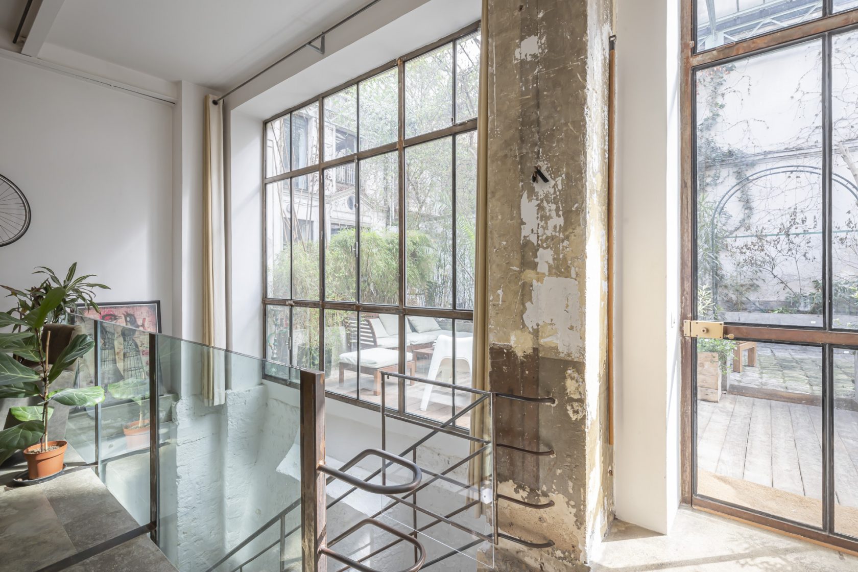 Loft avec terrasse dans une ancienne filature