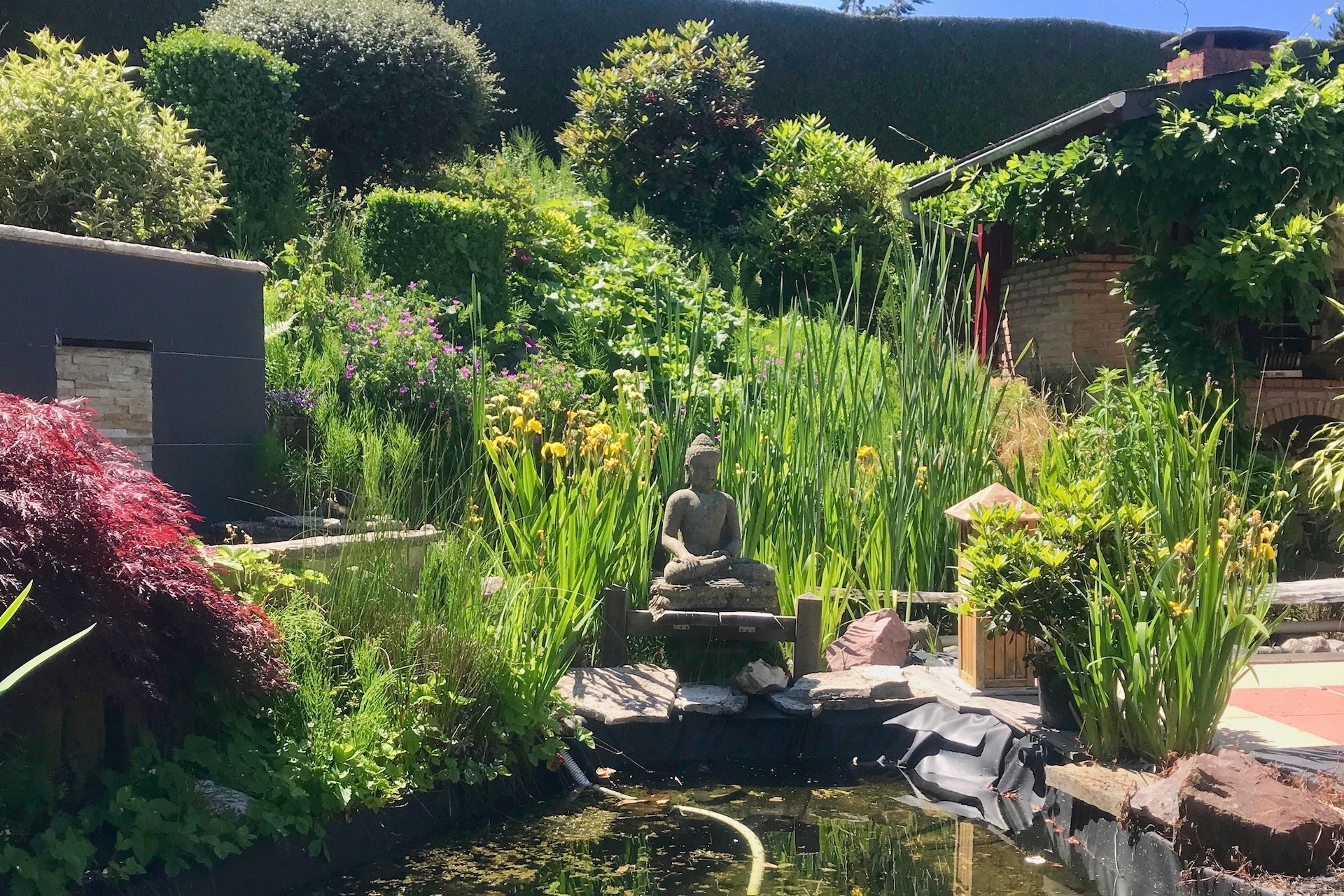 House restructured with its landscaped garden