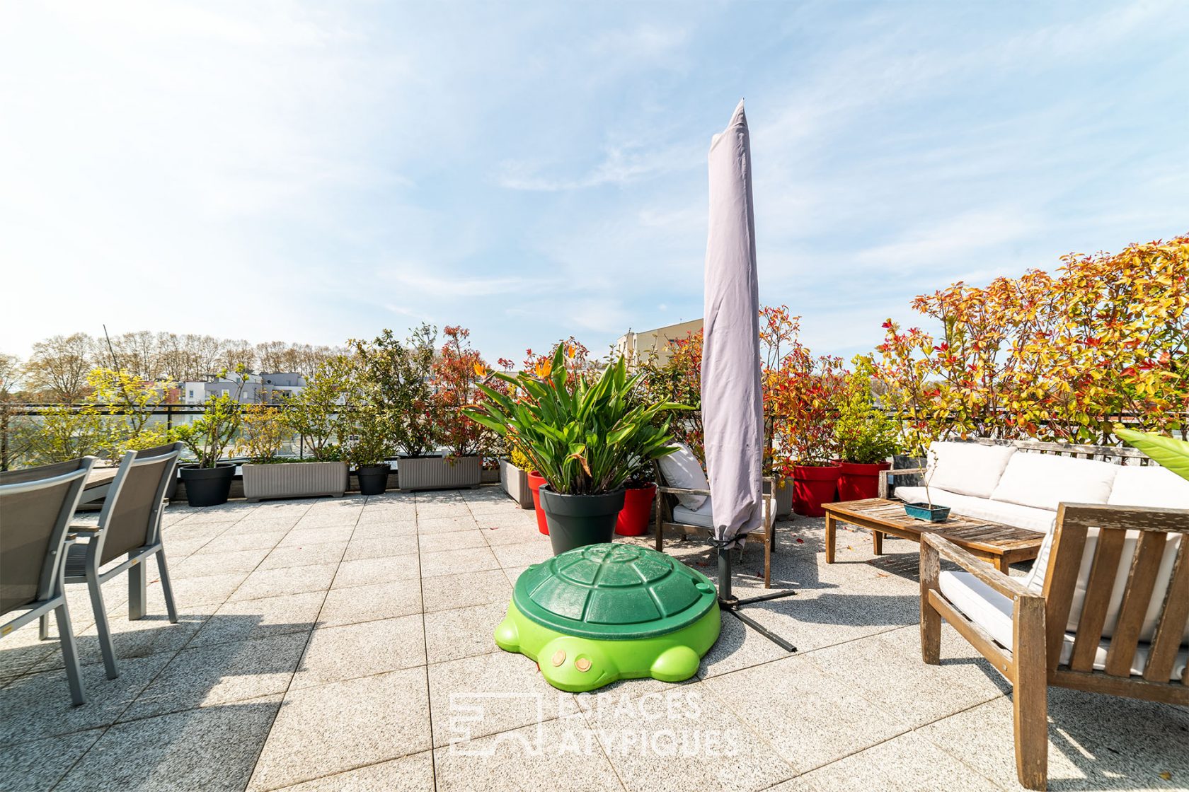 Contemporary penthouse with terrace