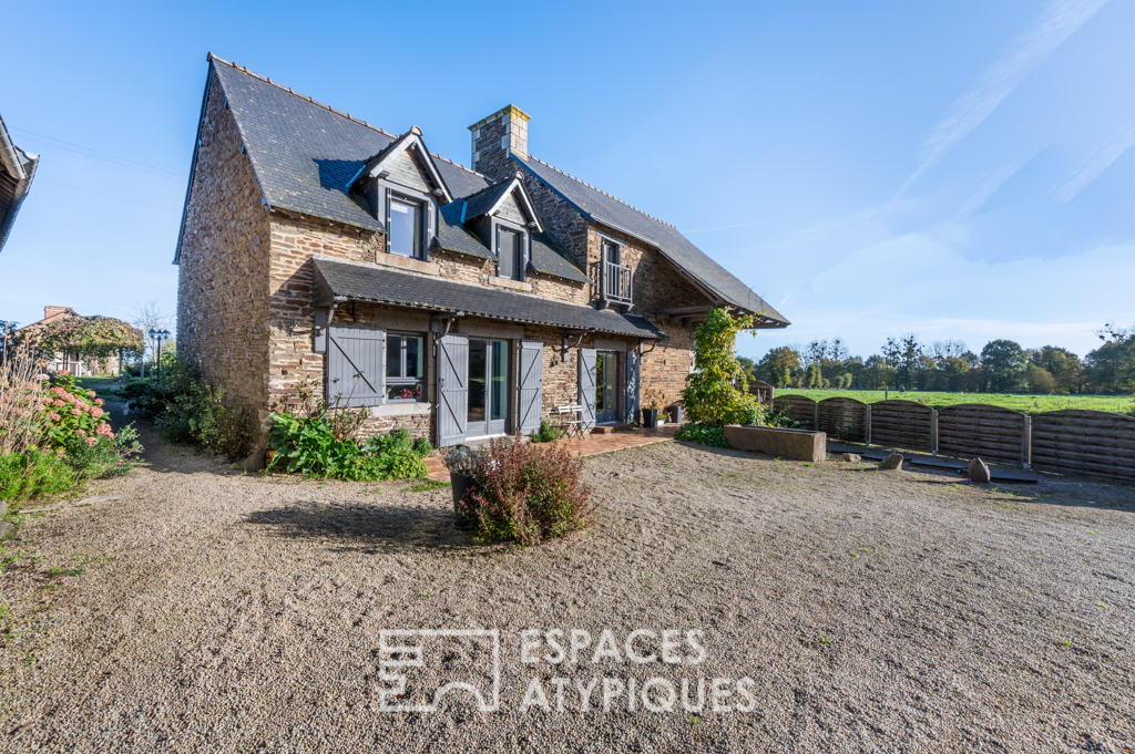 Le petit village, proche du Mont Saint Michel