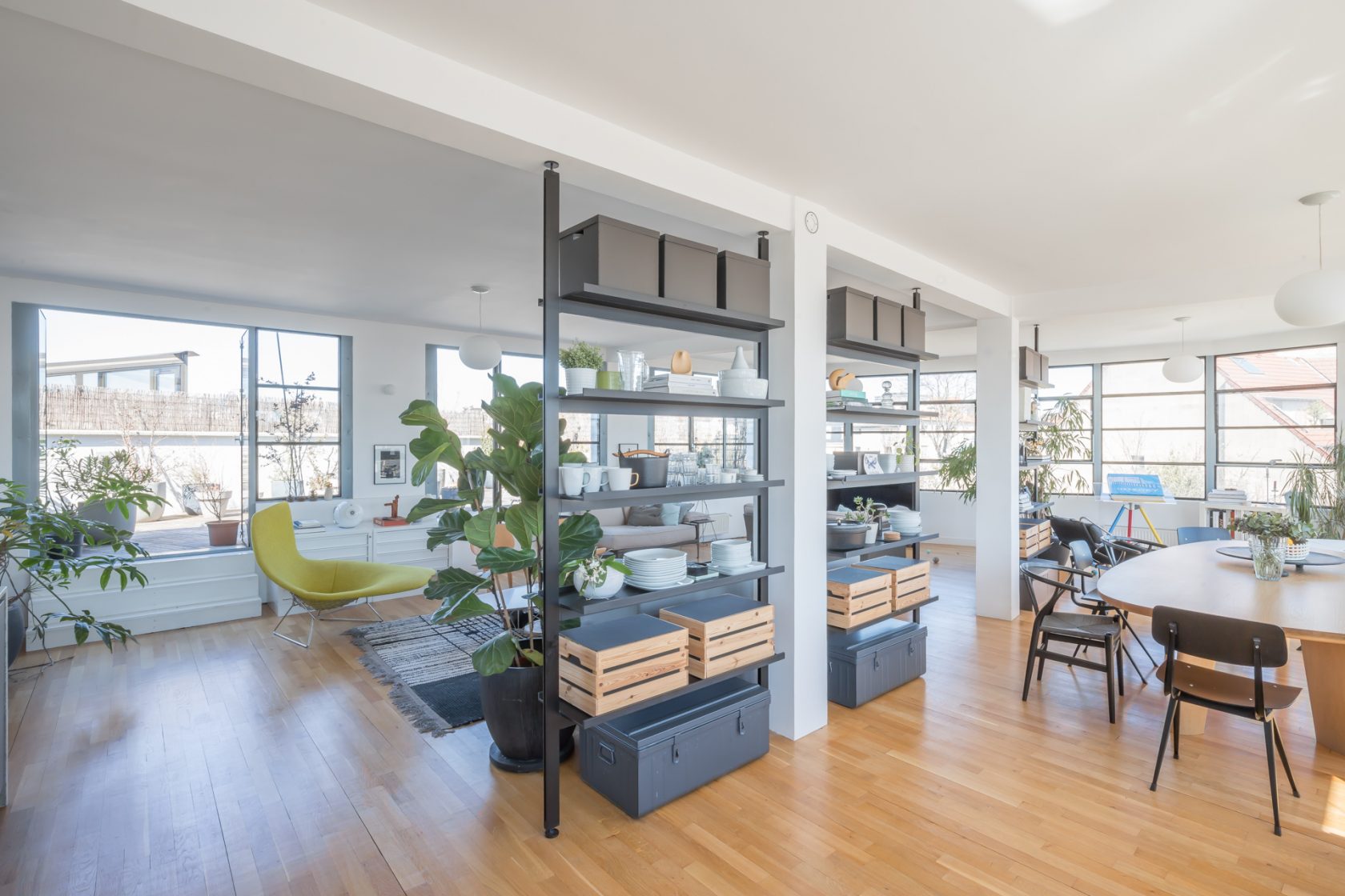 Loft with terrace in old factory