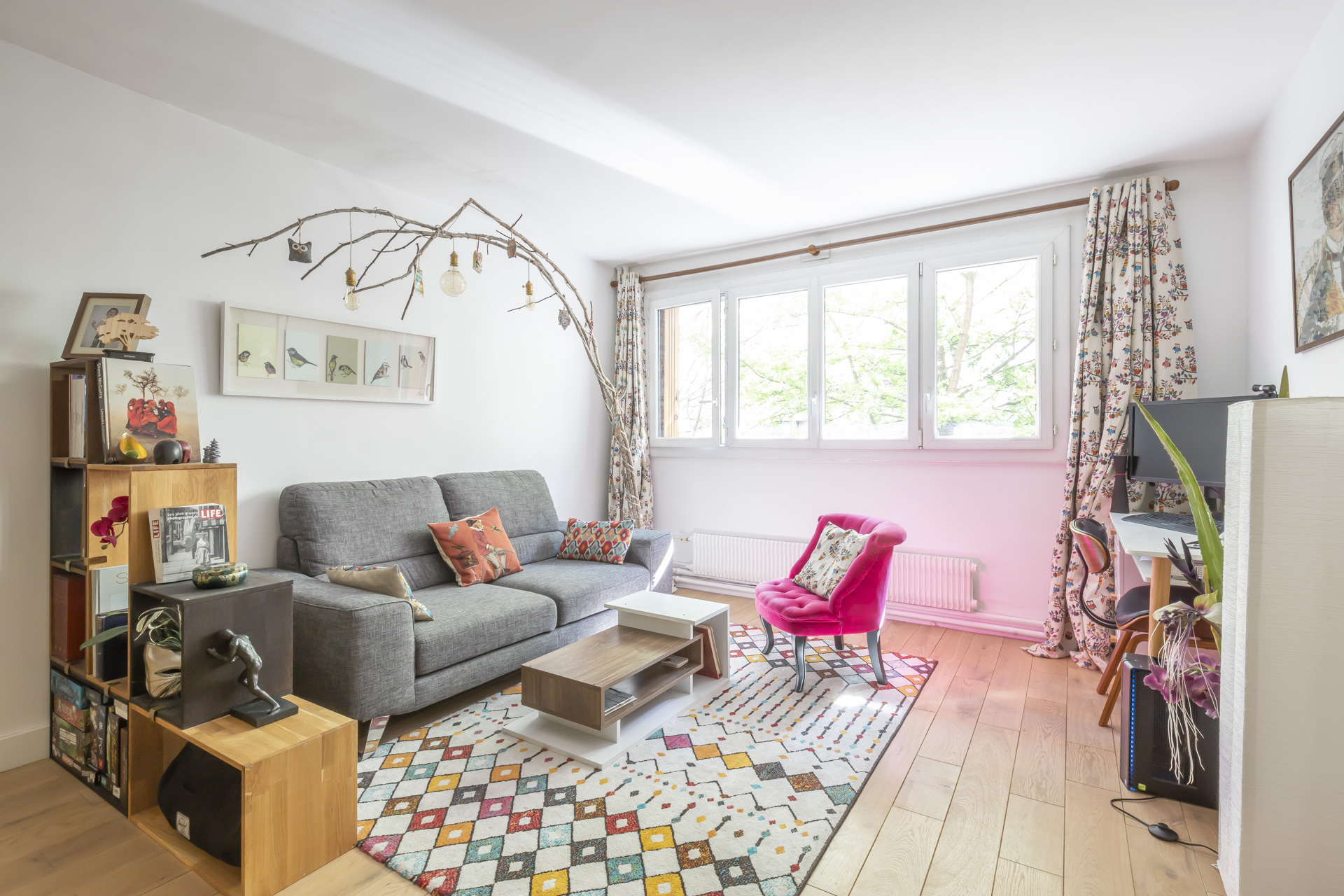 Appartement contemporain dans anciens bureaux