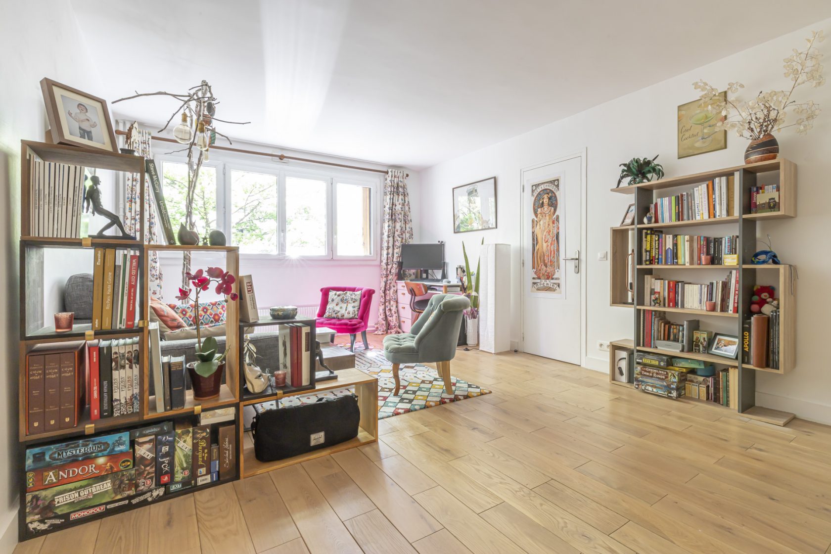 Appartement contemporain dans anciens bureaux