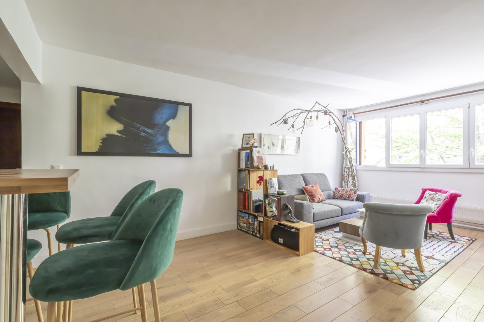 Appartement contemporain dans anciens bureaux