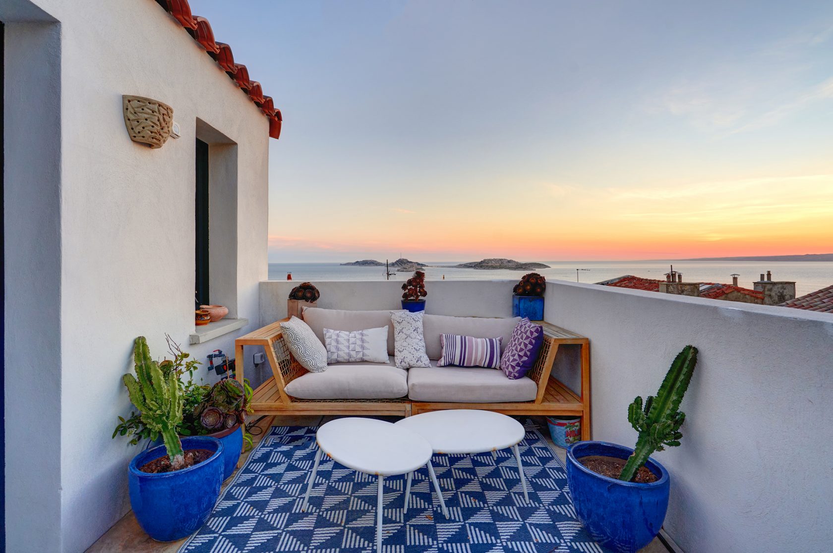 Old boilermaking revisited with terraces and sea view