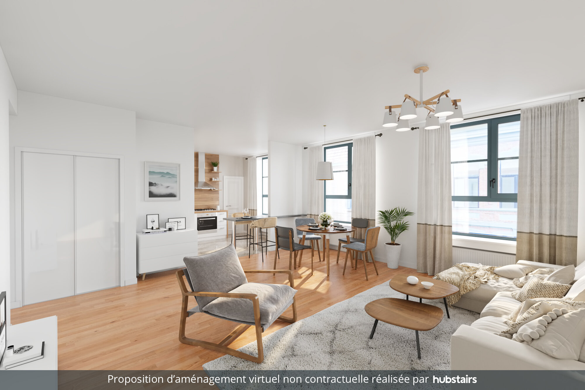 Appartement lumineux dans un immeuble art déco