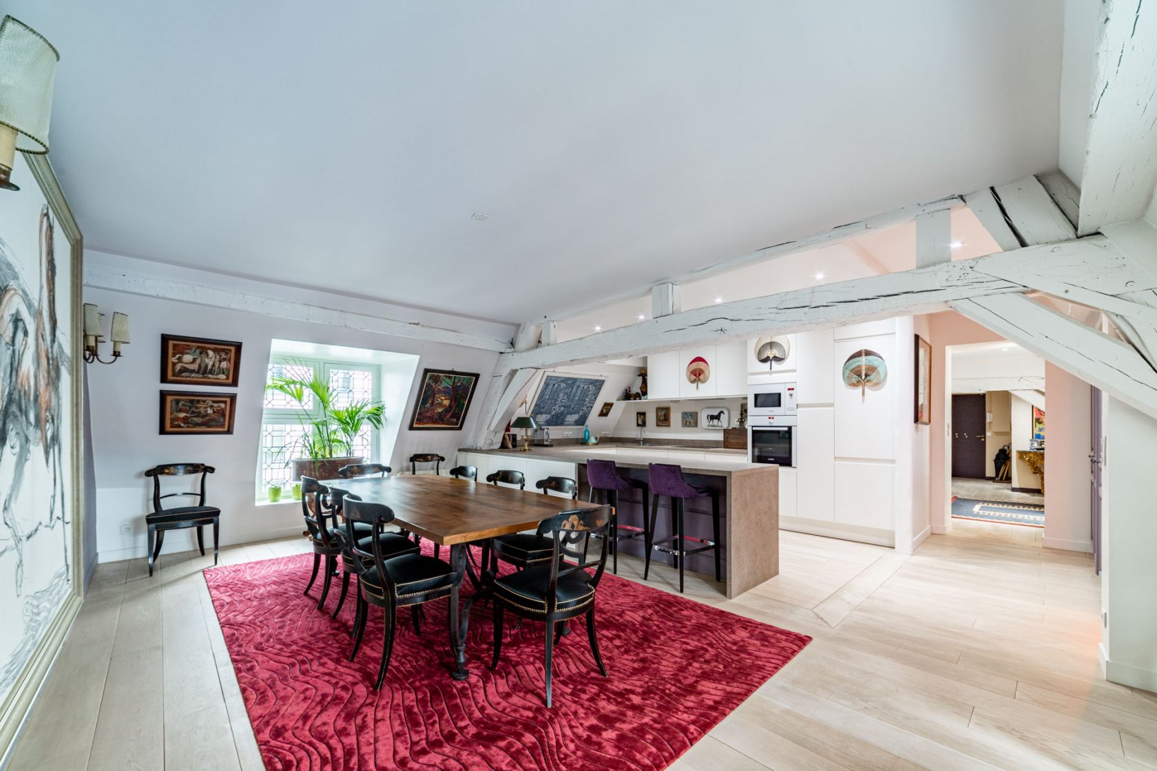 Duplex under the roof of a private mansion