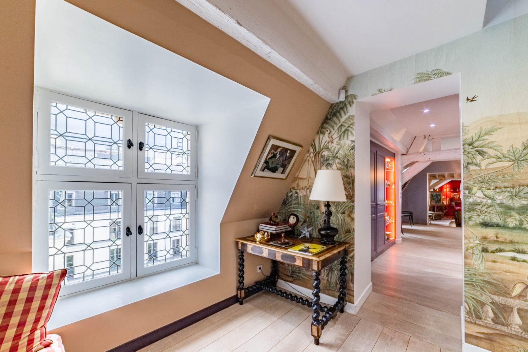 Duplex under the roof of a private mansion