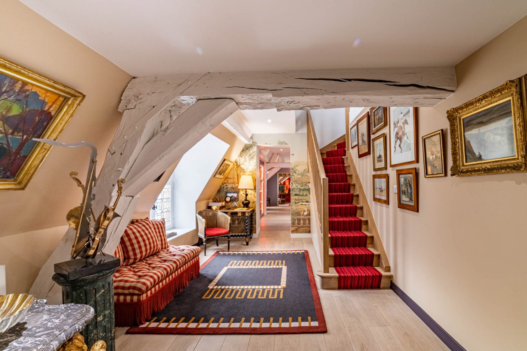 Duplex under the roof of a private mansion