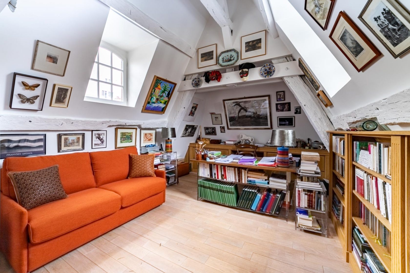 Duplex under the roof of a private mansion