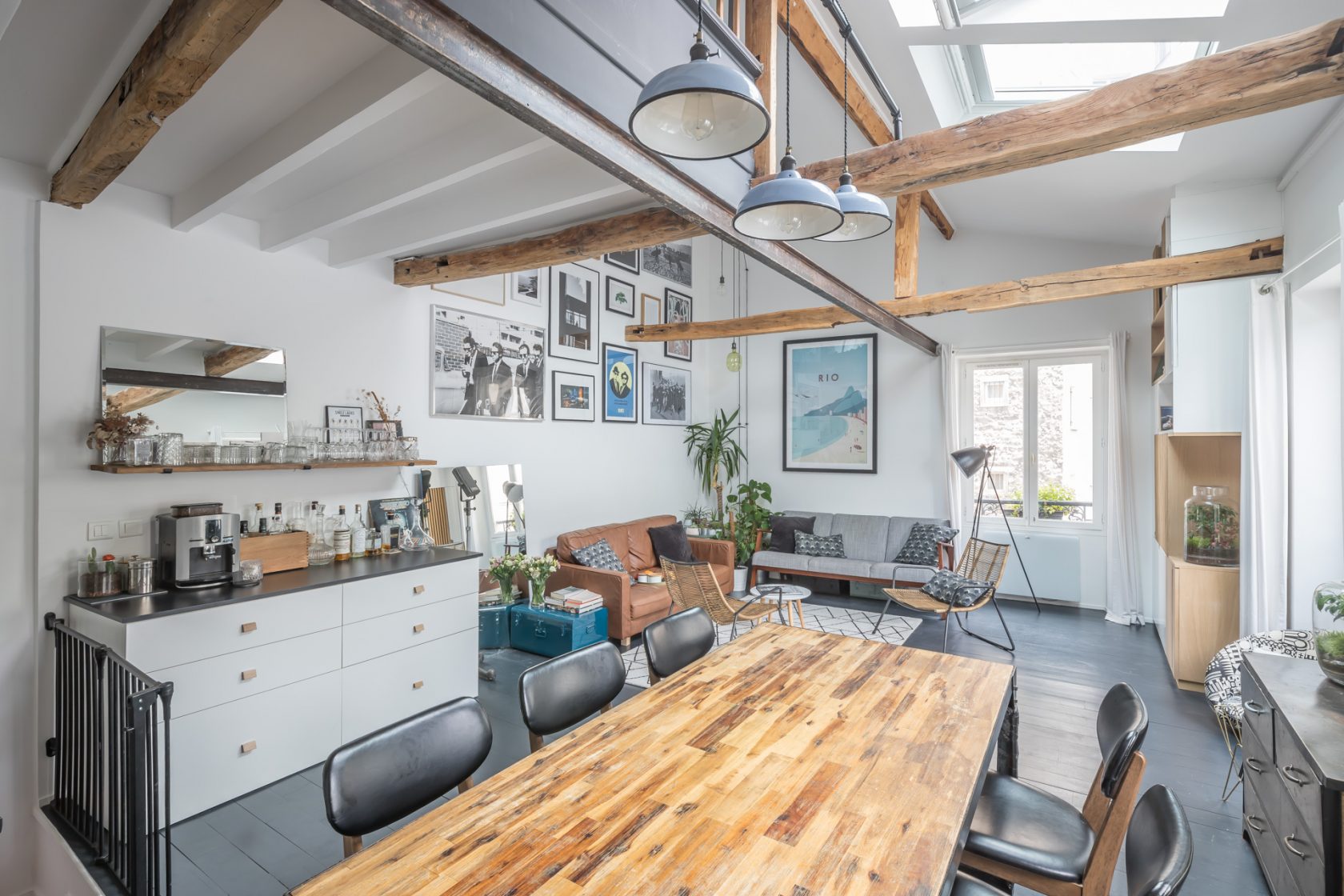 Contemporary top floor duplex
